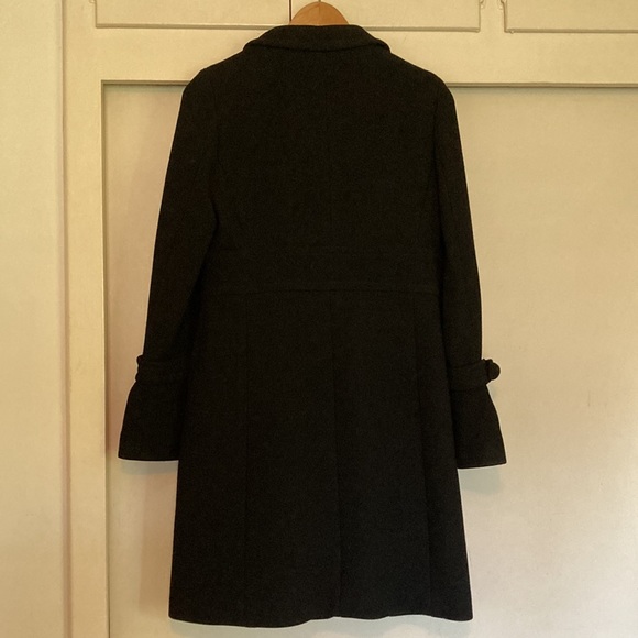 J. Crew Double Cloth Lady Day Coat, Black, 94% wool, 6% nylon, Style 95839 - Picture 7 of 7